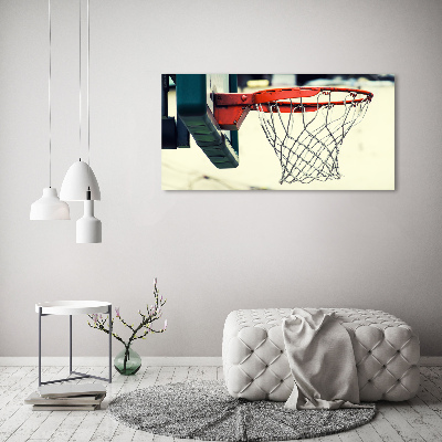 Schilderij glas Basketbal