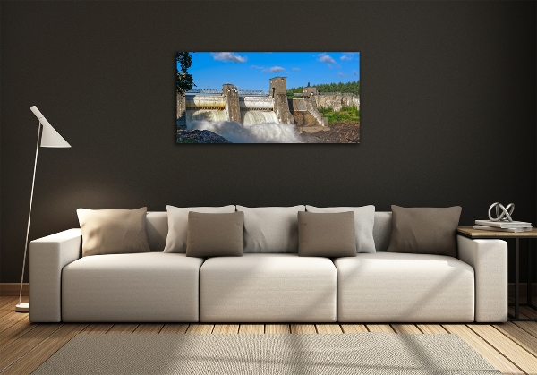 Schilderij op glas Waterdam