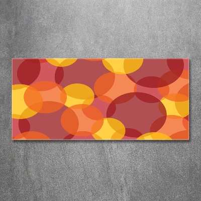 Foto obraz szkło hartowane Kolorowe kółka