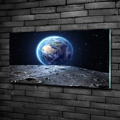 Schilderij glas Planeet Aarde