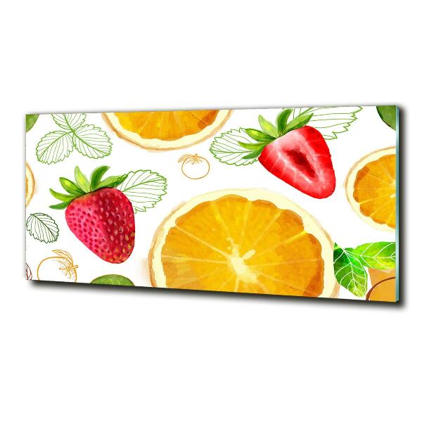 Schilderij glas Fruit