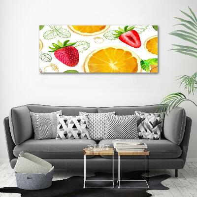 Schilderij glas Fruit