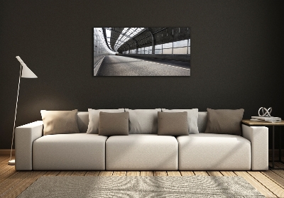 Foto schilderij op glas Weg in de tunnel