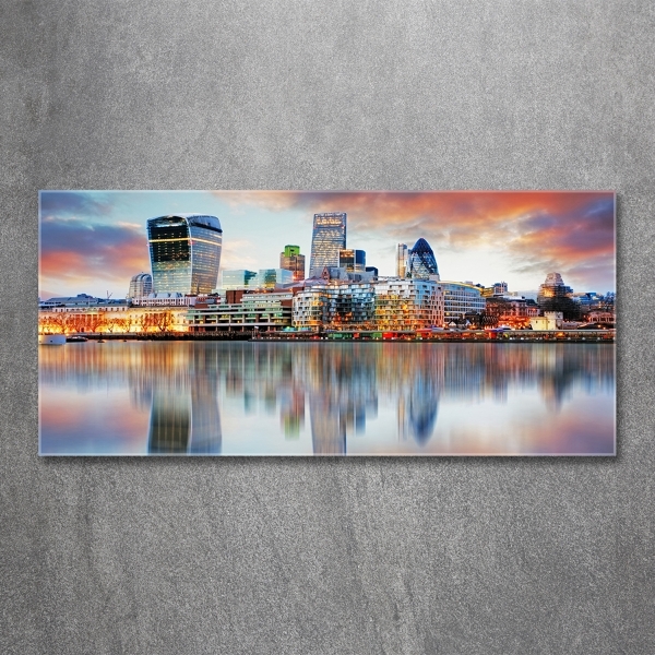 Schilderij glas Londen panorama