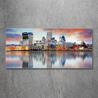 Schilderij glas Londen panorama