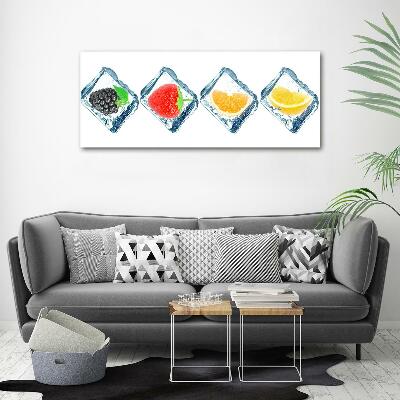 Glazen schilderij Fruitblokjes