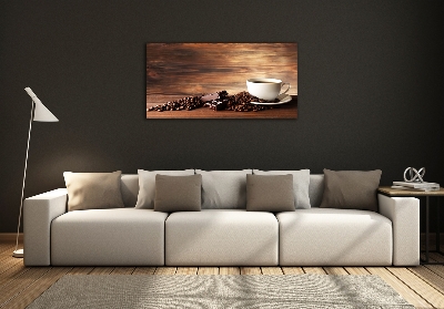 Foto schilderij op glas Koffie en chocolade
