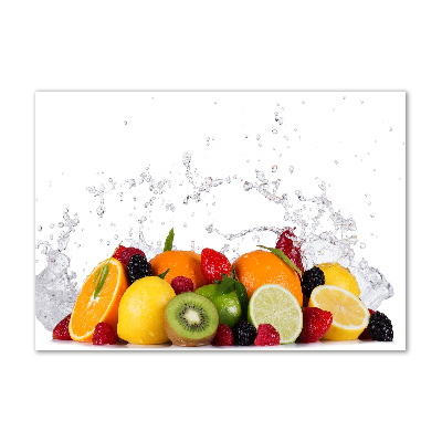 Schilderij op glas Fruit en water