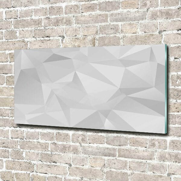 Schilderij glas Abstracte driehoeken