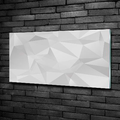 Schilderij glas Abstracte driehoeken