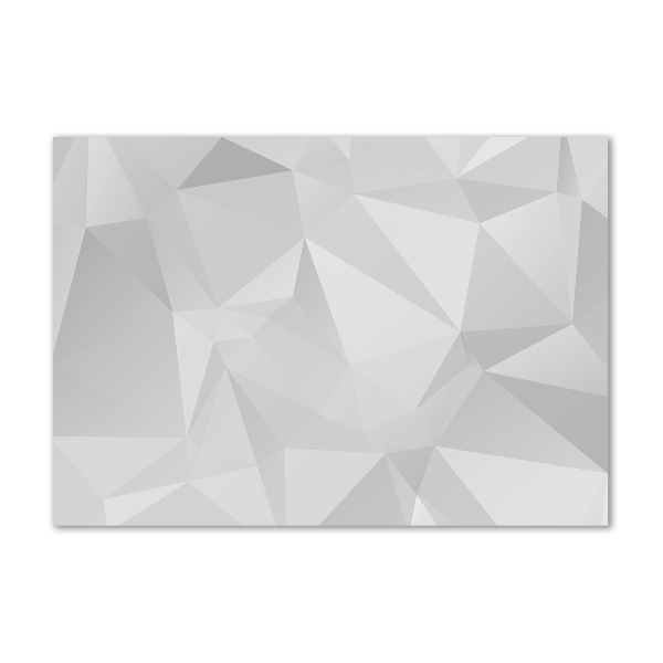 Schilderij glas Abstracte driehoeken