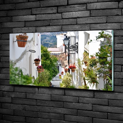 Foto schilderij op glas Een charmante straat