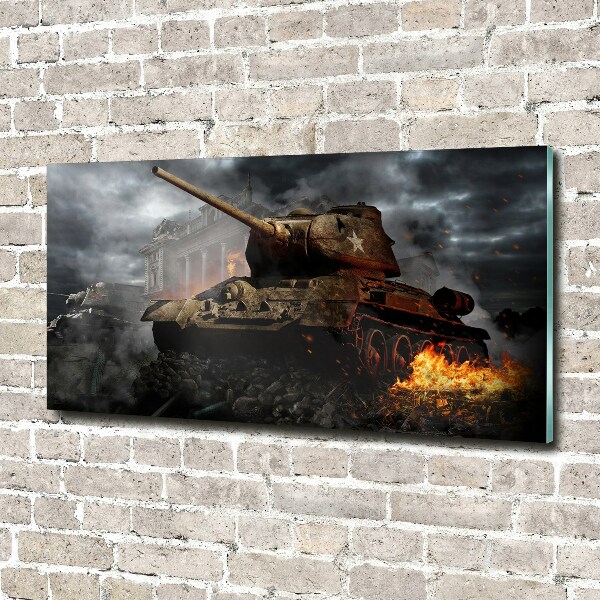 Foto schilderij op glas Tank