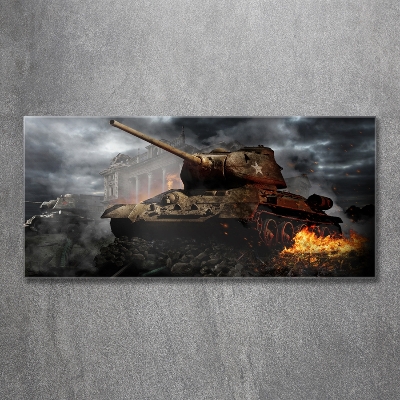 Foto schilderij op glas Tank