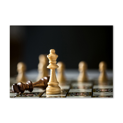 Schilderij glas Schaken