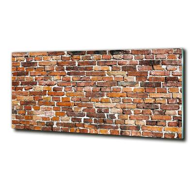 Schilderij op glas Bakstenen muur