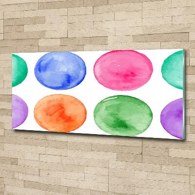 Schilderij glas Gekleurde cirkels