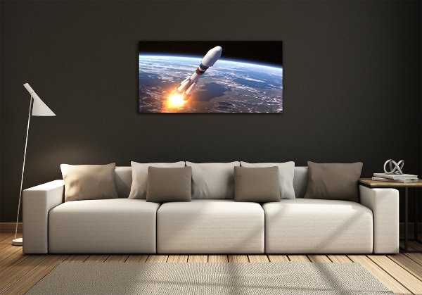 Foto obraz szklany Rakieta kosmiczna