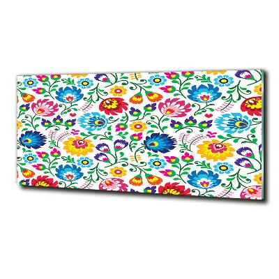 Glazen schilderij Etnisch patroon