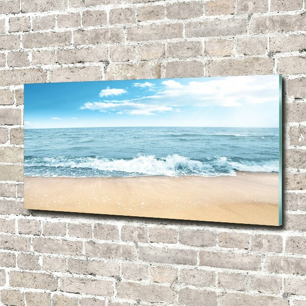 Foto schilderij op glas Strand