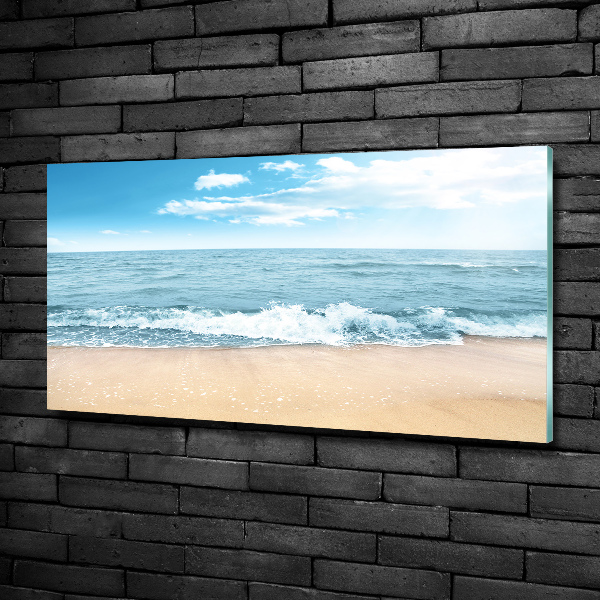 Foto schilderij op glas Strand