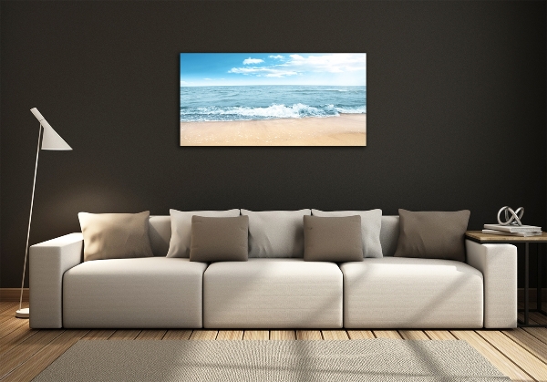 Foto schilderij op glas Strand