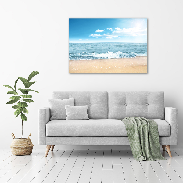 Foto schilderij op glas Strand