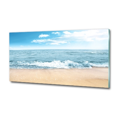 Foto schilderij op glas Strand