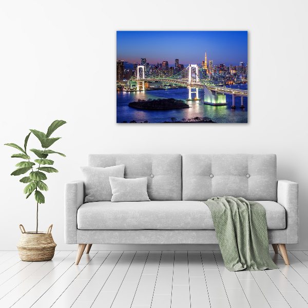 Foto schilderij op glas Tokyo-brug