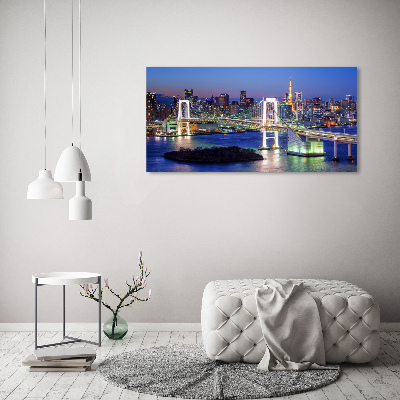 Foto schilderij op glas Tokyo-brug