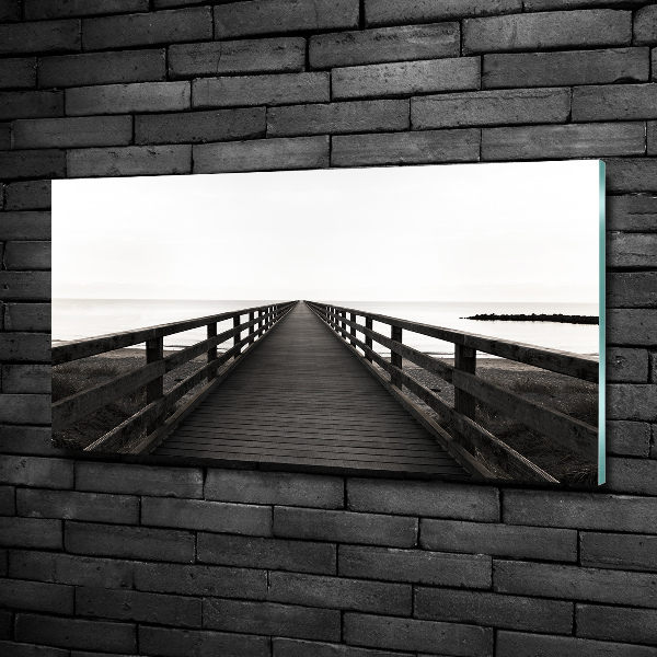 Glazen schilderij Houten steiger