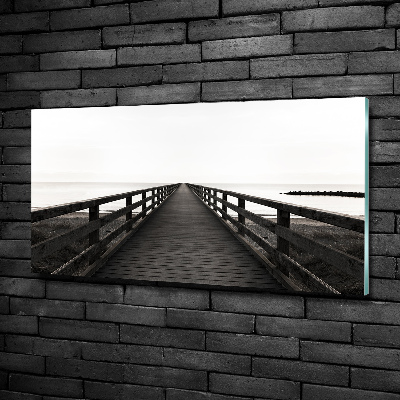 Glazen schilderij Houten steiger