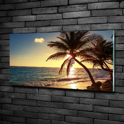 Glazen schilderij Tropisch strand