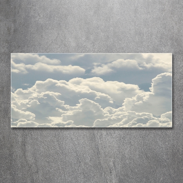Foto schilderij op glas Wolken