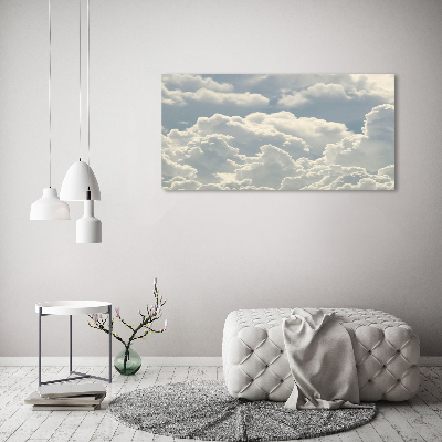 Foto schilderij op glas Wolken