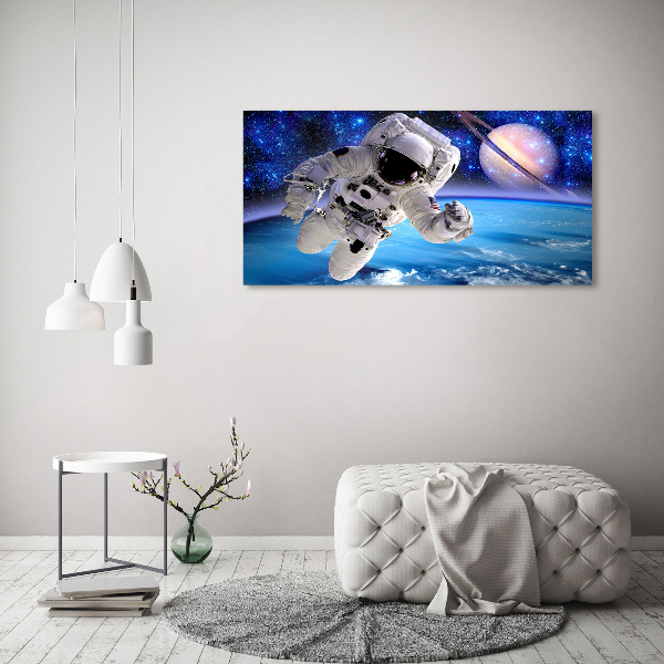 Schilderij op glas Astronaut