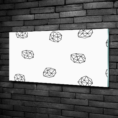 Schilderij op glas Abstract patroon