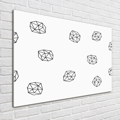 Schilderij op glas Abstract patroon