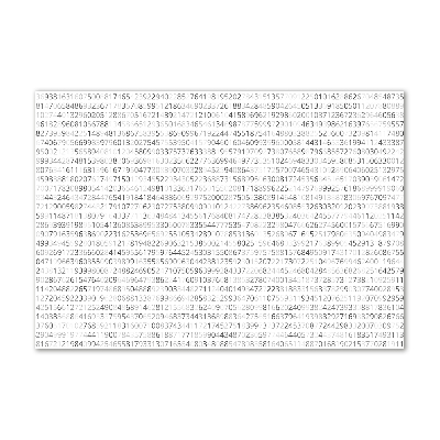 Schilderij glas Binaire code