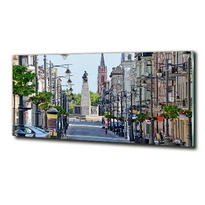 Schilderij glas Łódź, Polen