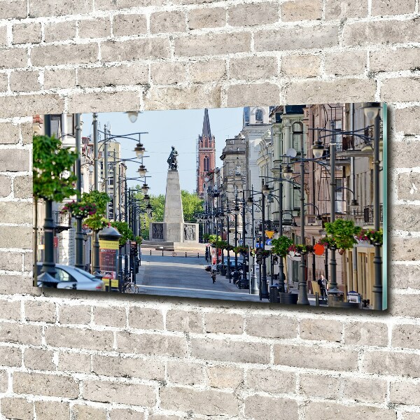 Schilderij glas Łódź, Polen