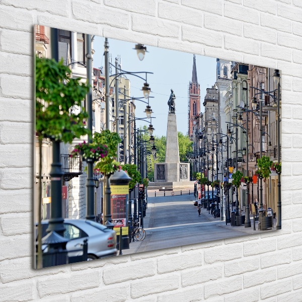 Schilderij glas Łódź, Polen