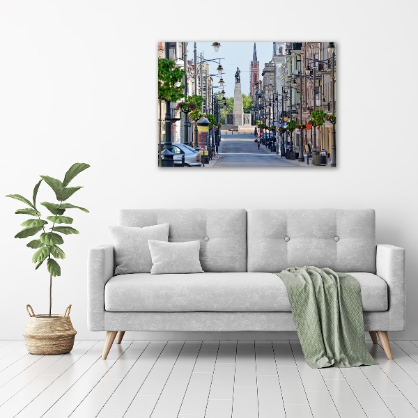 Schilderij glas Łódź, Polen