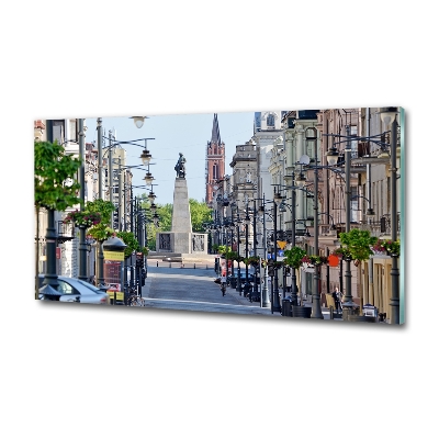 Schilderij glas Łódź, Polen