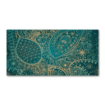 Foto schilderij op glas Ornamenten achtergrond