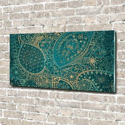 Foto schilderij op glas Ornamenten achtergrond