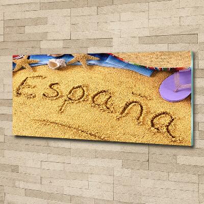 Schilderij op glas Spaanse inscriptie