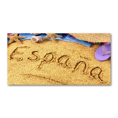 Schilderij op glas Spaanse inscriptie