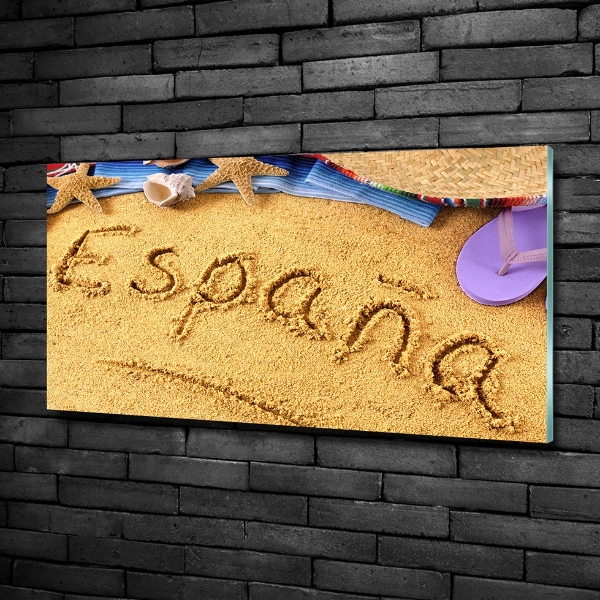 Schilderij op glas Spaanse inscriptie