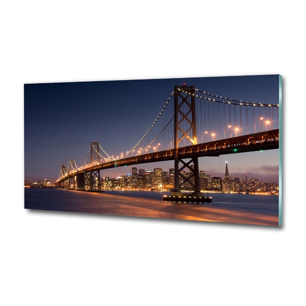 Schilderij op glas San Francisco-brug